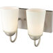 Ivey Lake 2 Light 10 inch Satin Nickel Vanity Light Wall Light